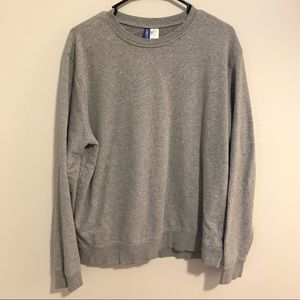 H&M Crewneck Sweatshirt Gray Large